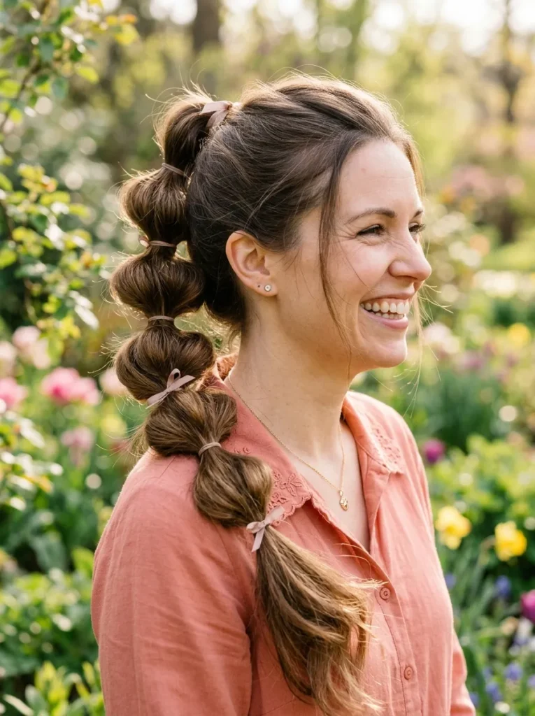 Bubble Braids Ponytail