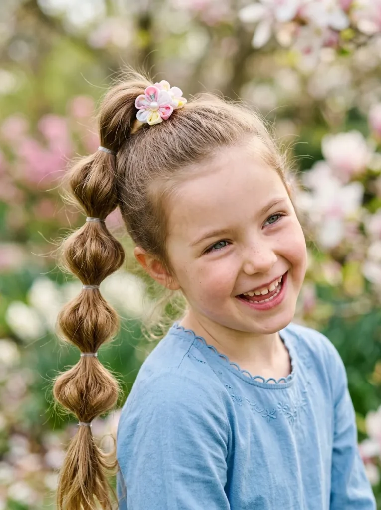 Bubble Ponytail Braids