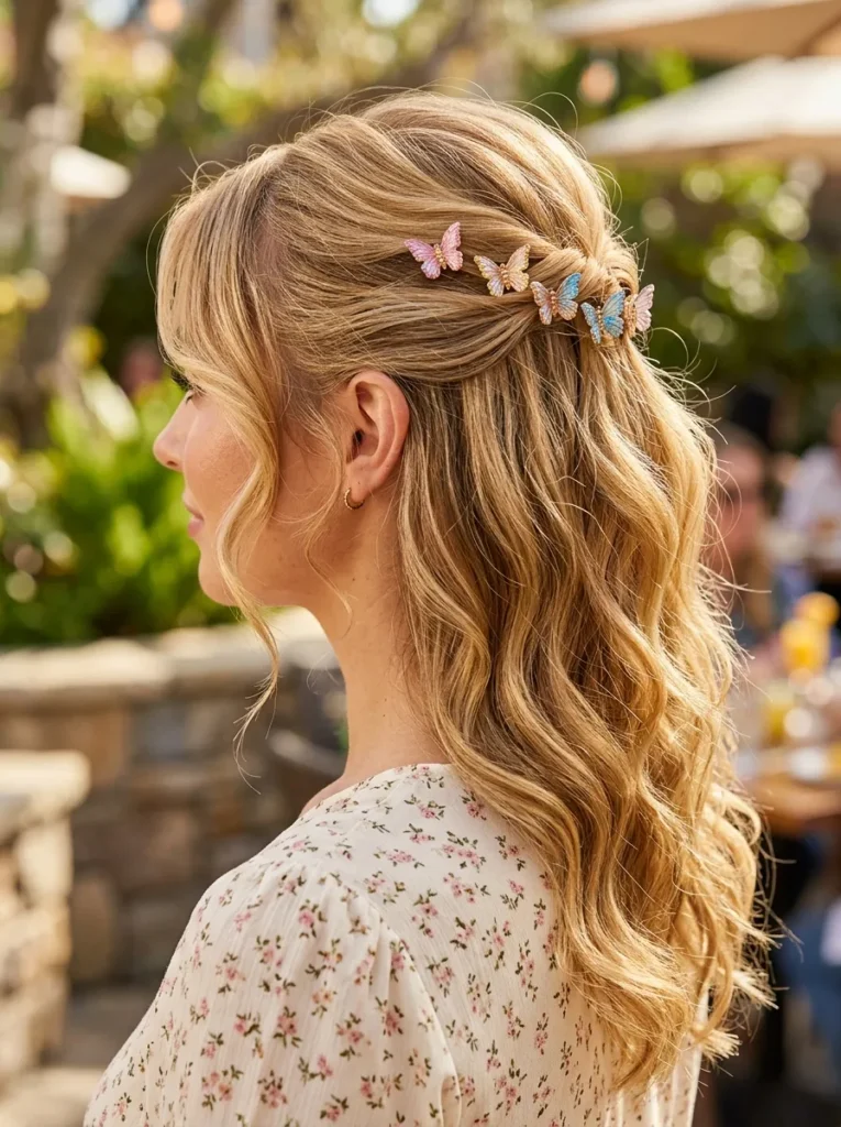 Butterfly Clip Half Up