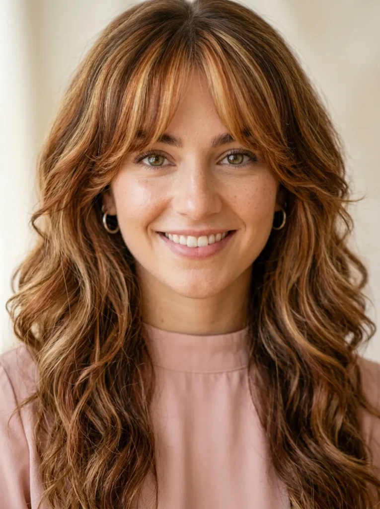 Calico Curtain Bangs