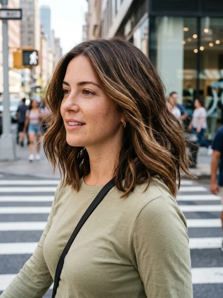 Chocolate Balayage Lob