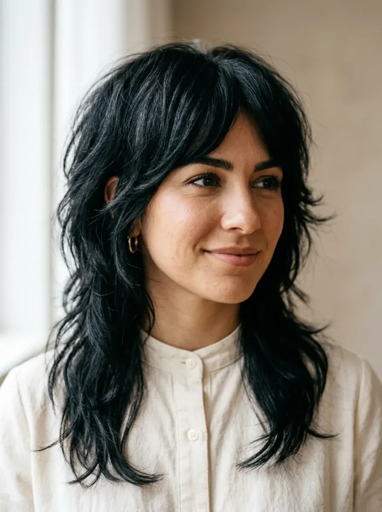 Classic Black Wolf Cut