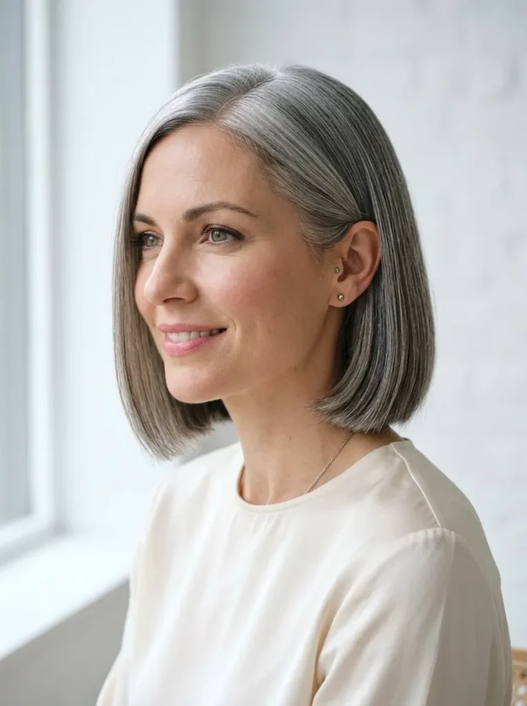 Classic Grey Bob