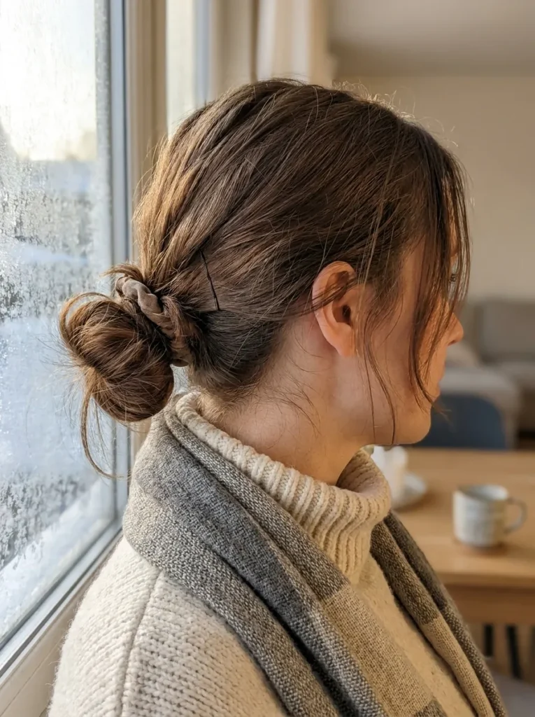 Cozy Low Bun
