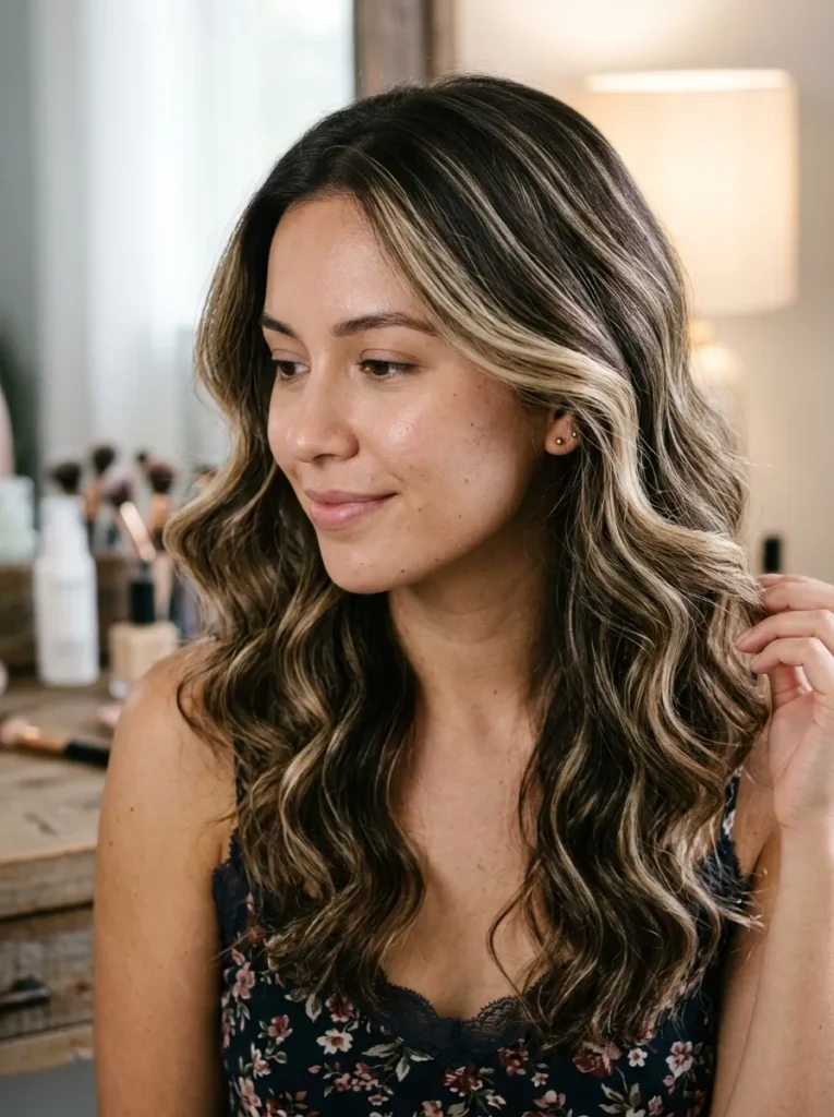 Creamy Highlighted Waves