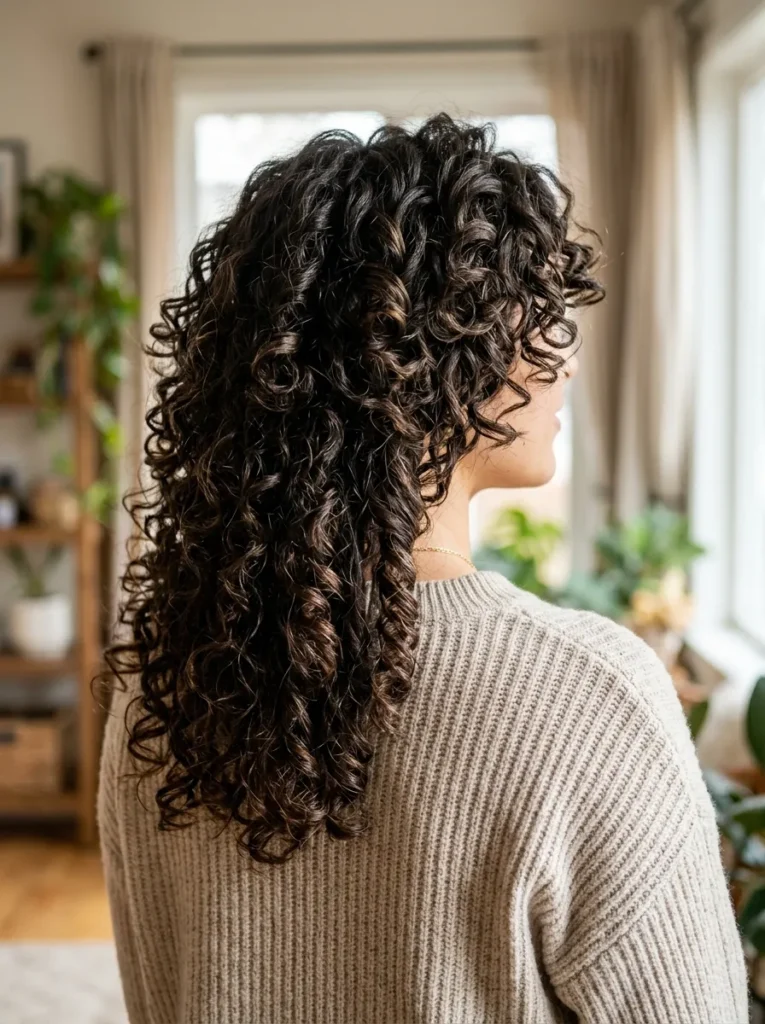 Curly Butterfly Wolf Cut