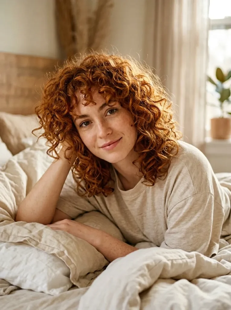 Curly Ginger Texture