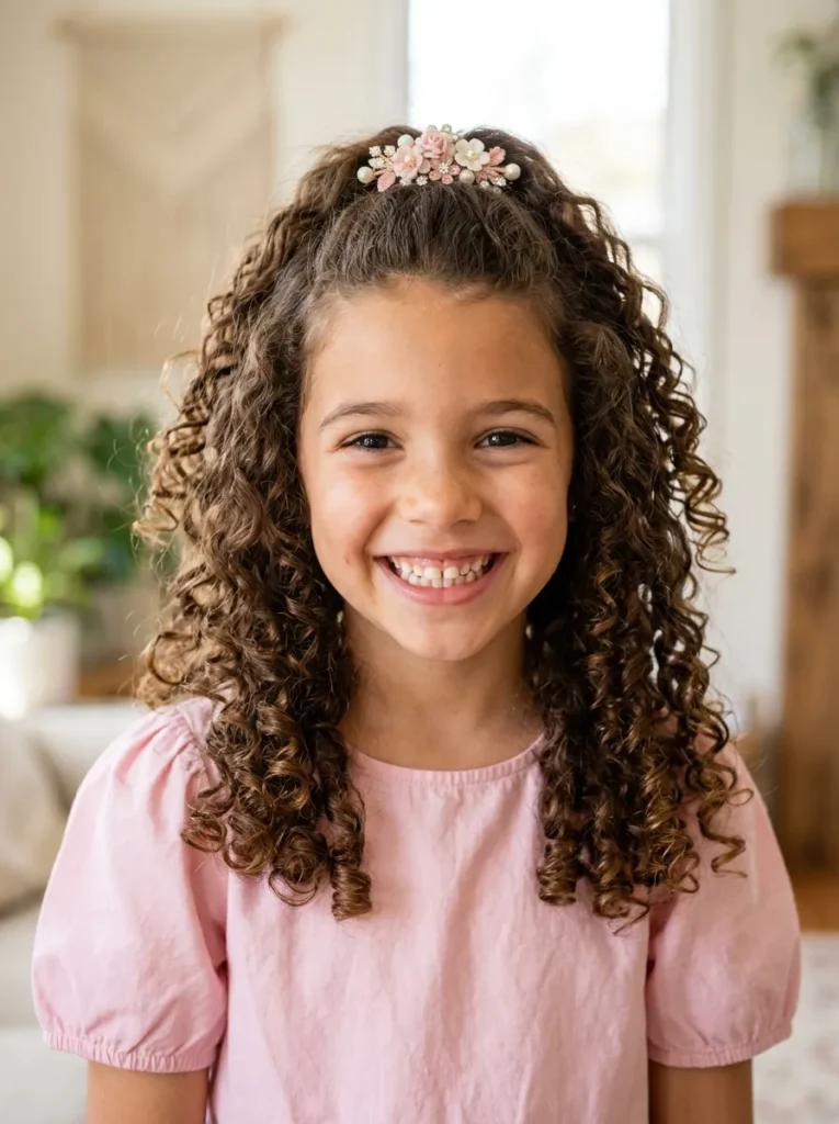 Curly Half Up