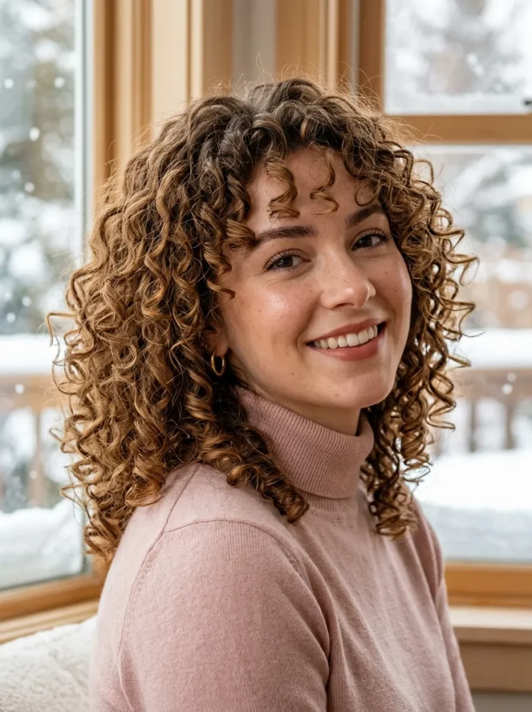Curly Shoulder Bob