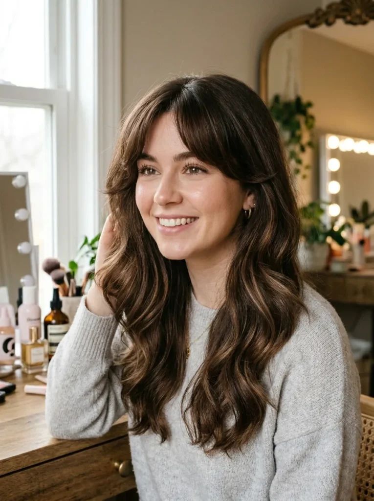 Curtain Bang Chocolate