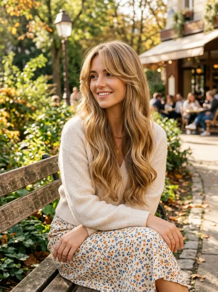 Curtain Bang Long Layers