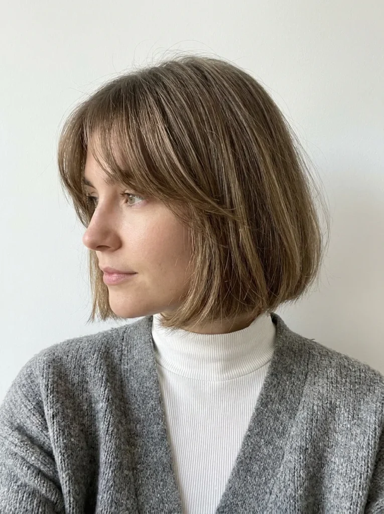 Curtain Bangs Bob
