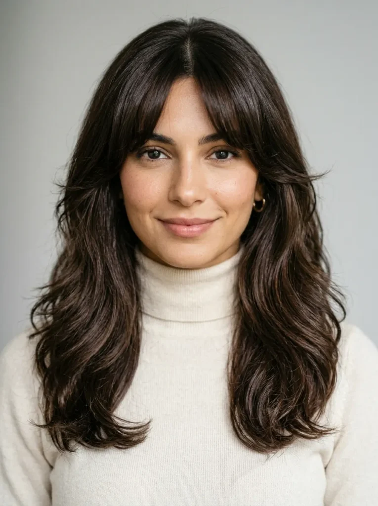 Curtain Bangs Look