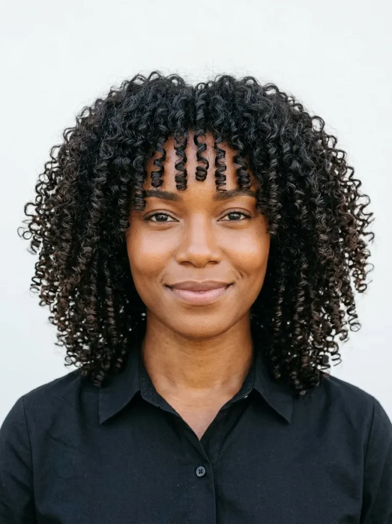 Defined Face Framing Curls