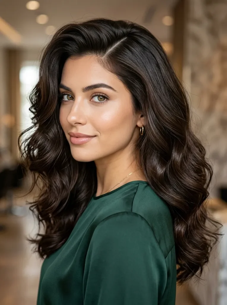 Dramatic Side Part Blowout