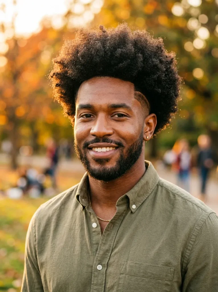 Drop Fade Bold Afro