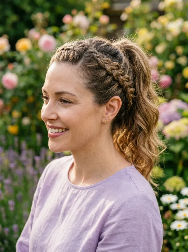 Dutch Braid Ponytail