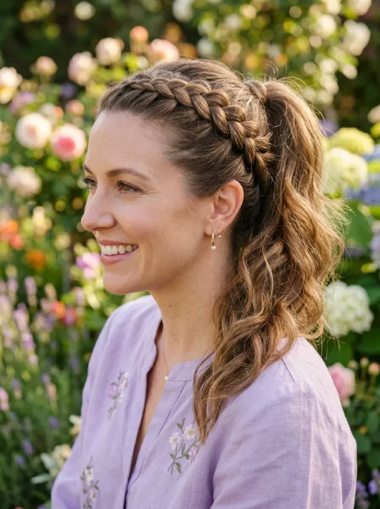 Dutch Braid Ponytail
