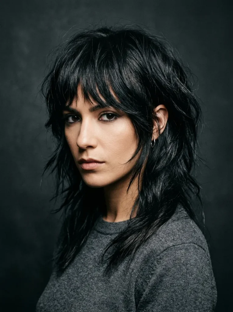 Edgy Layered Wolf Cut