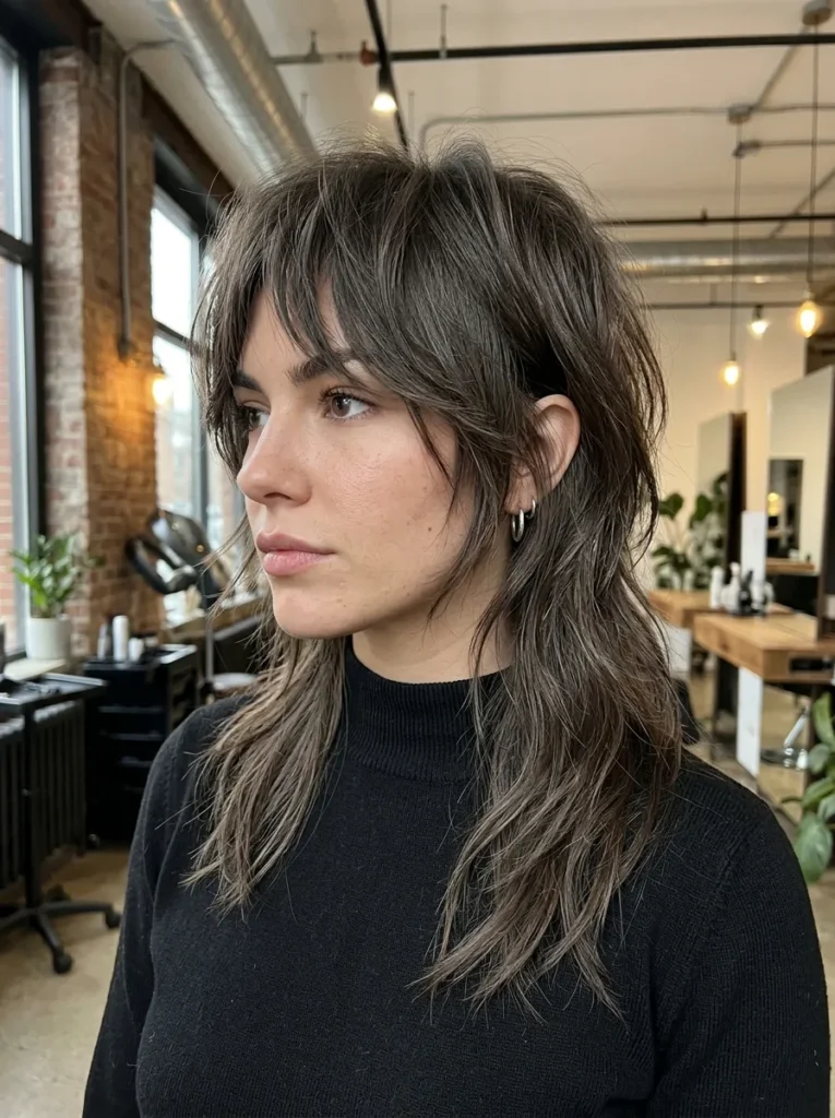 Edgy Mullet Wolf Cut