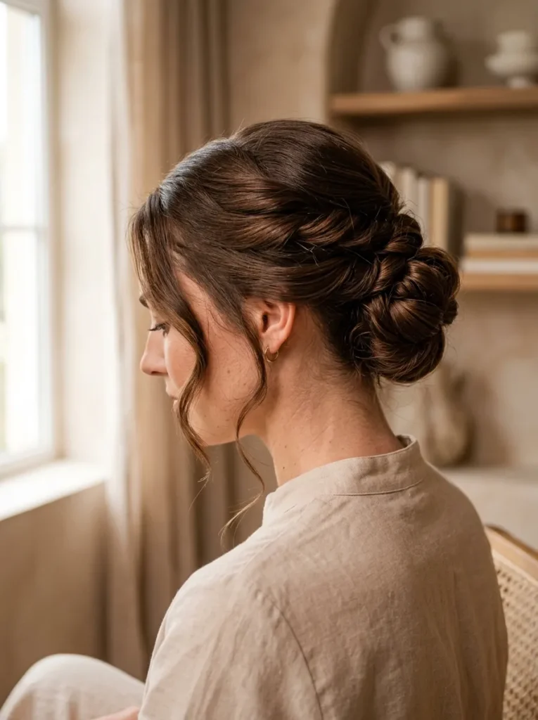 Elegant Chocolate Updo