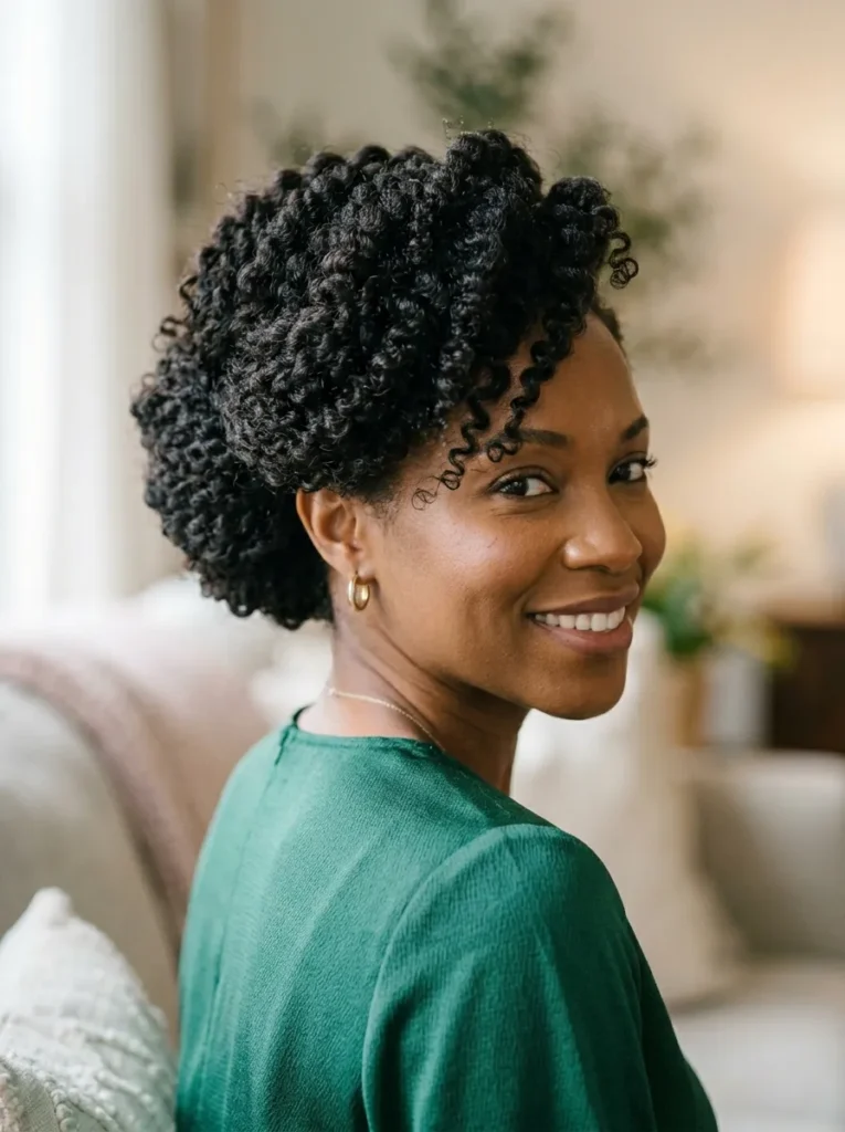 Elegant Twist Out Updo