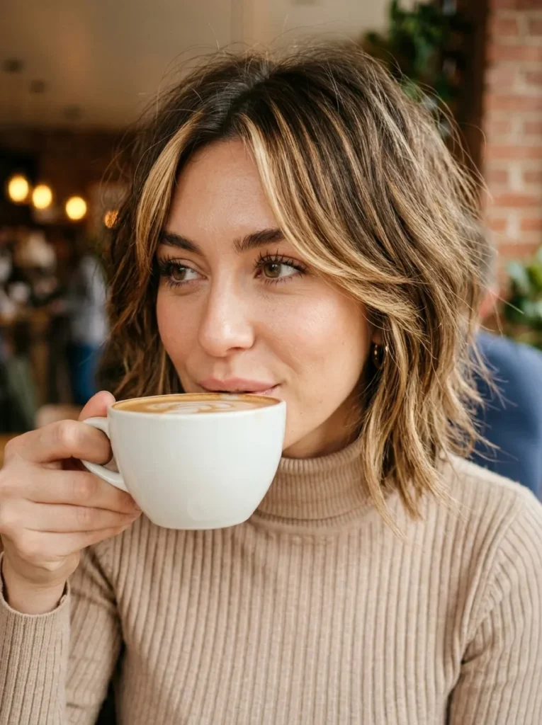 Face Framing Balayage Cut