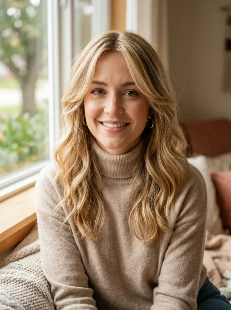 Face Framing Blonde Layers