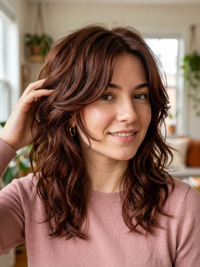 Face Framing Layered Wolf