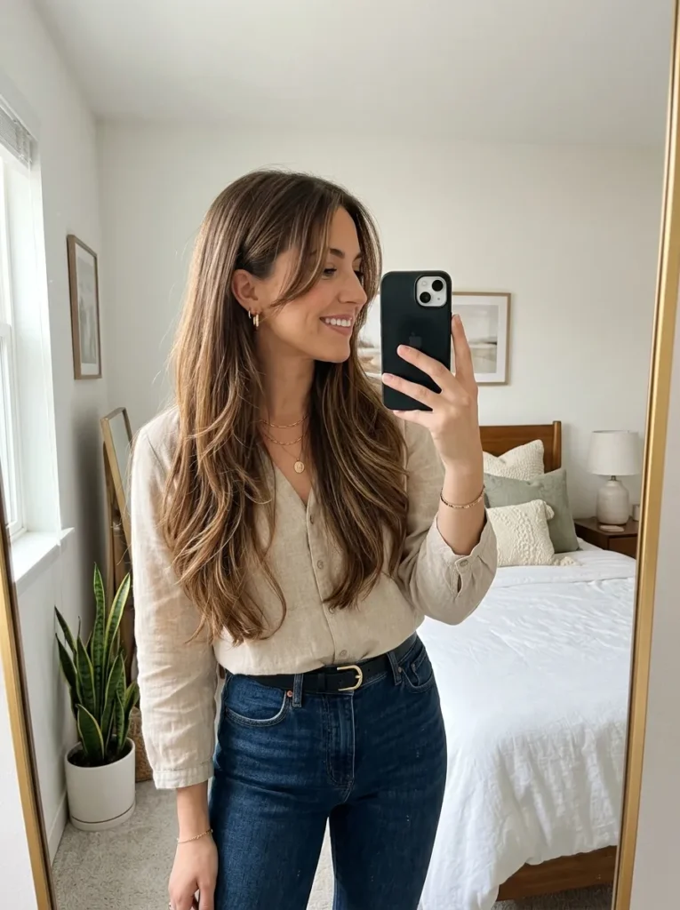 Face-Framing Long Layers