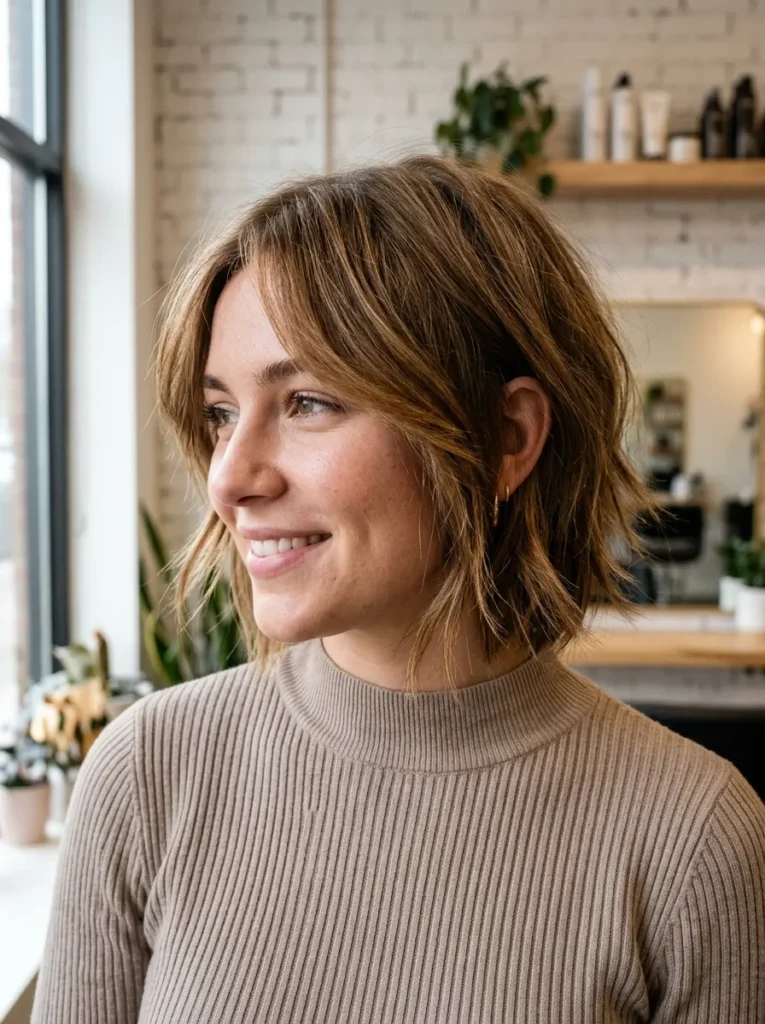 Face Framing Wolf Bob