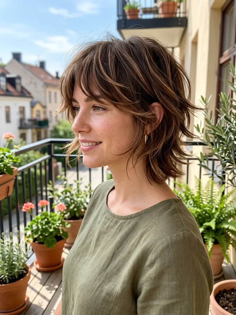 Feathered Ends Wolf Cut