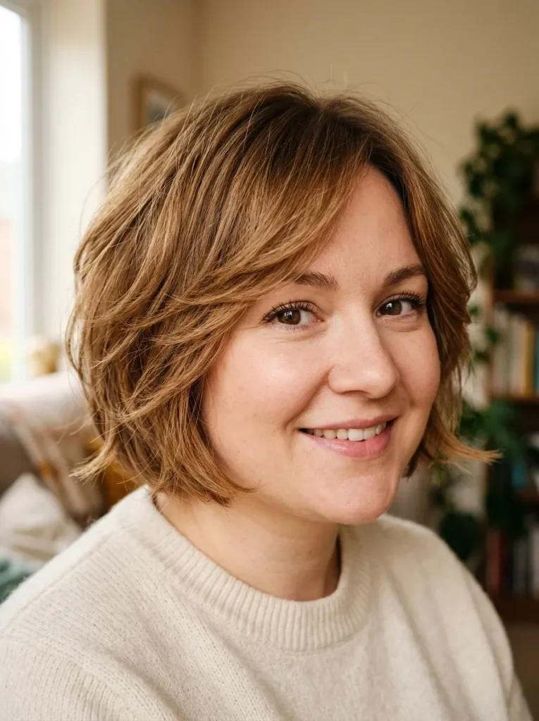 Feathered Short Bob