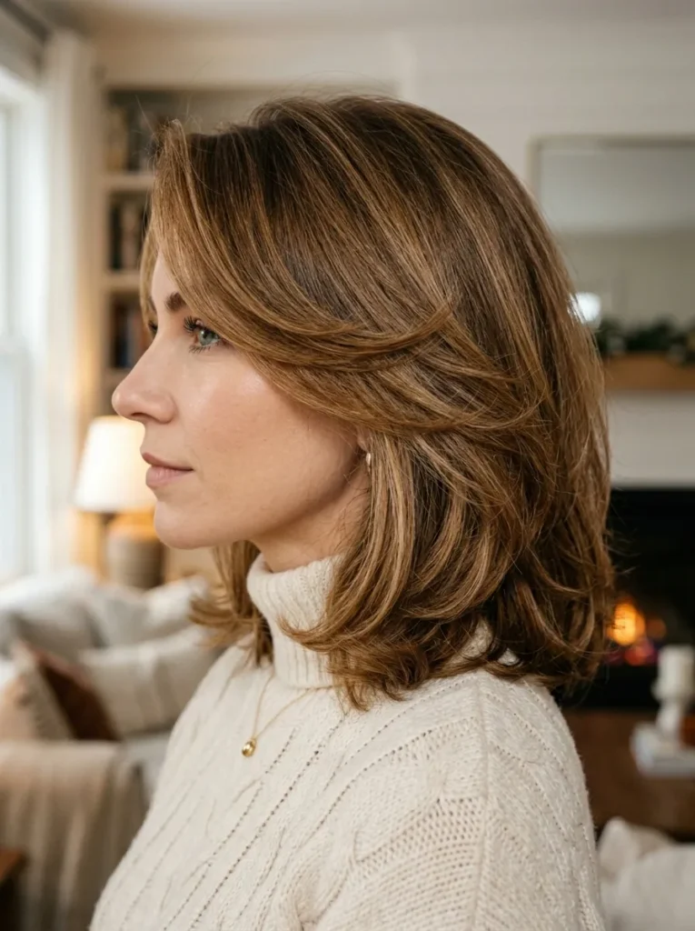 Feathered Shoulder Bob
