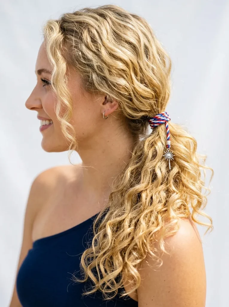 Firecracker Side Ponytail