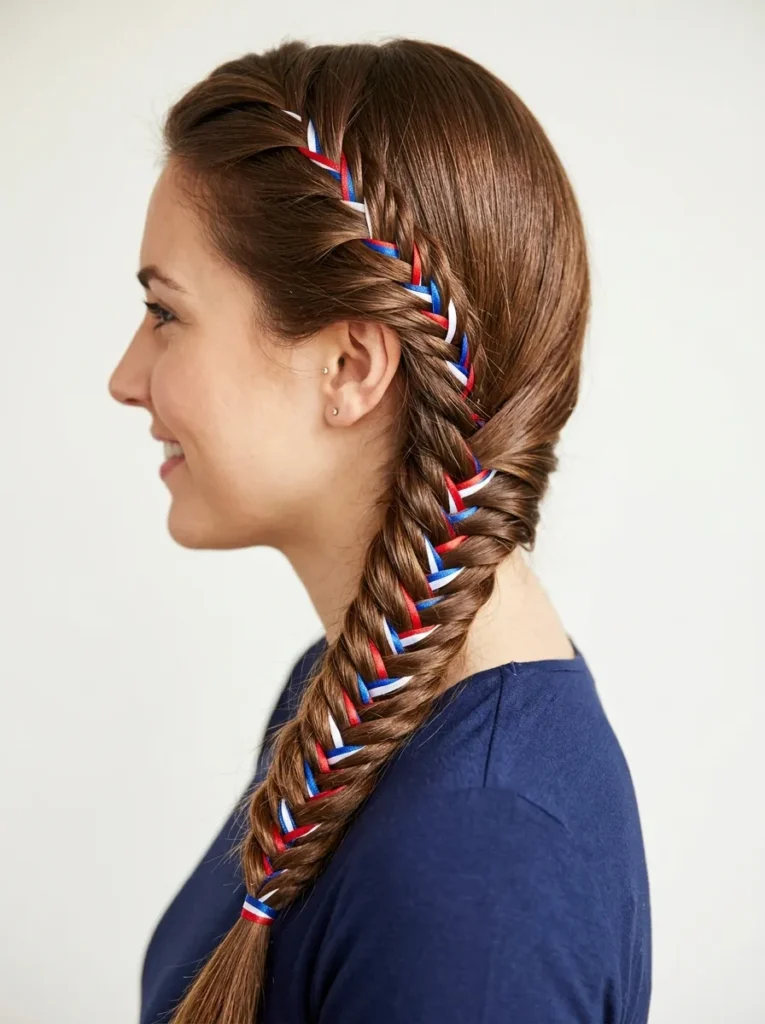 Flag Fishtail Braid