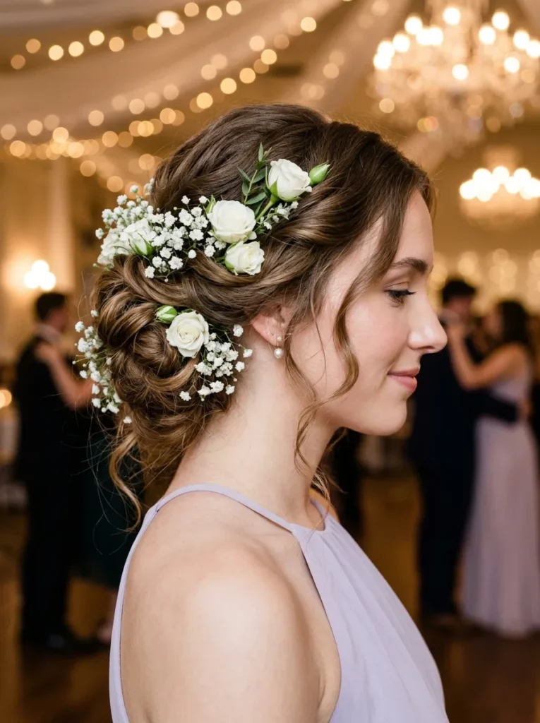Floral Accent Updo