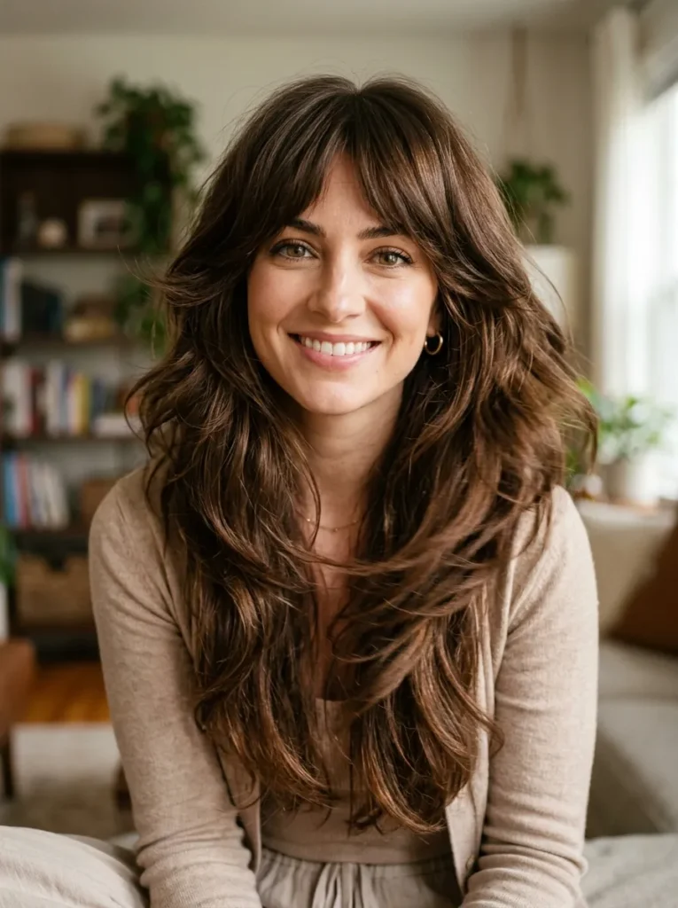 Flowy Long Brown Wolf