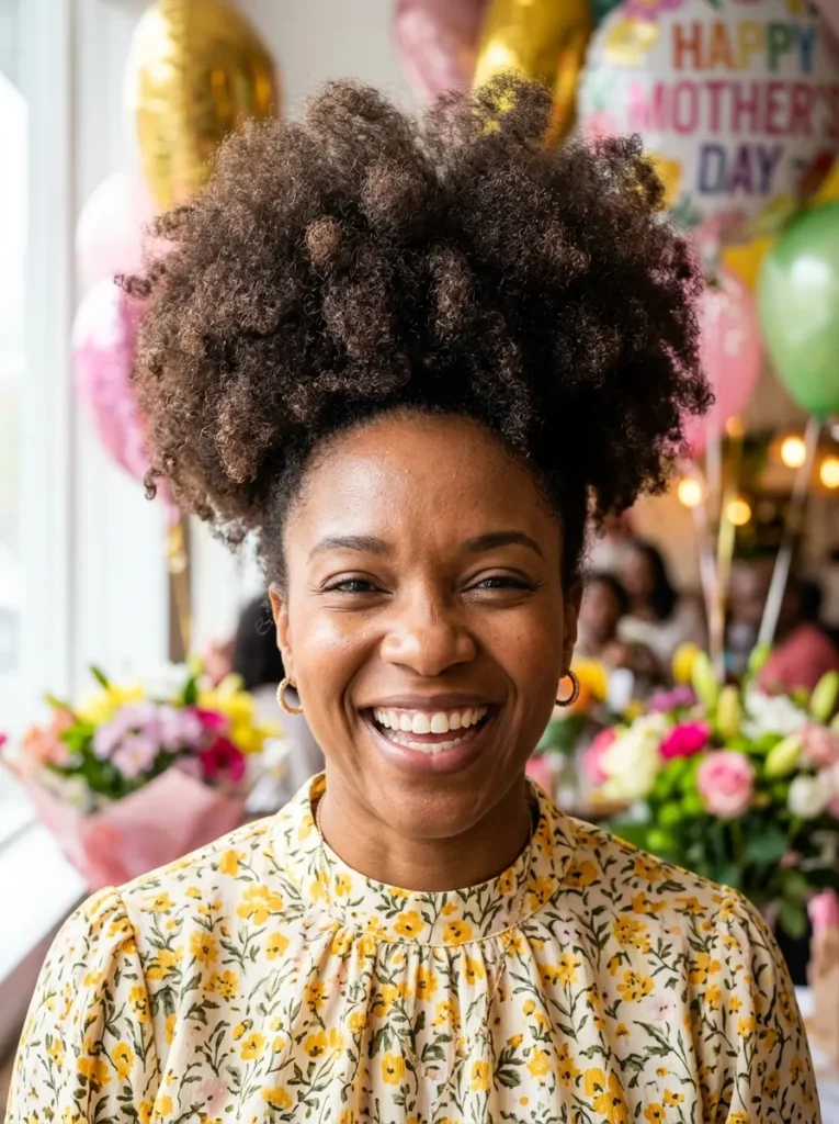 Fluffy Afro Puff