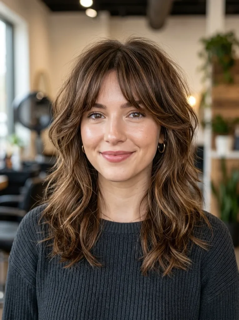 Fluffy Wolf Cut Bangs