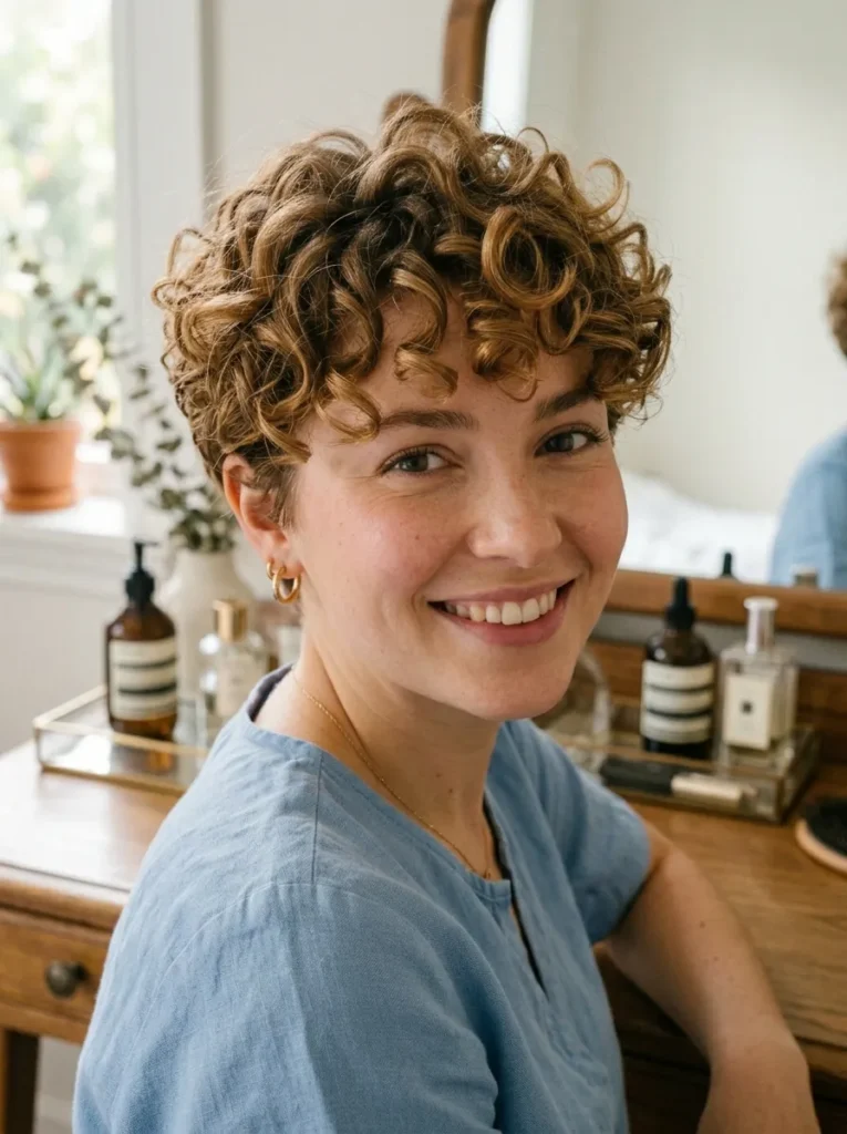 Fringe Curly Pixie