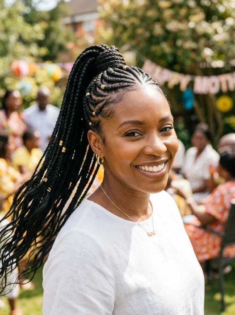 Fulani Braid Ponytail