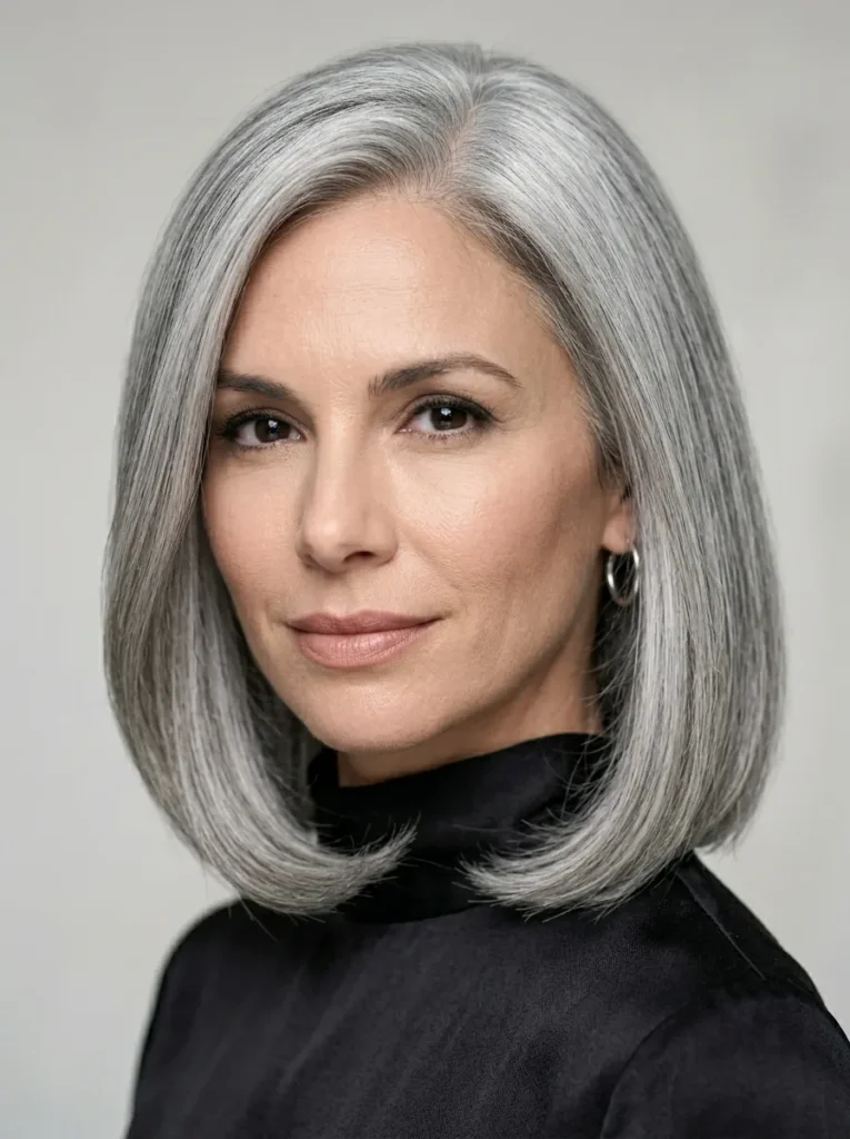 Glam Grey Bob