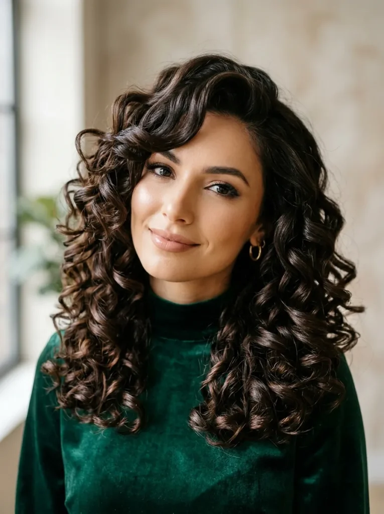 Glamorous Face Framing Curls