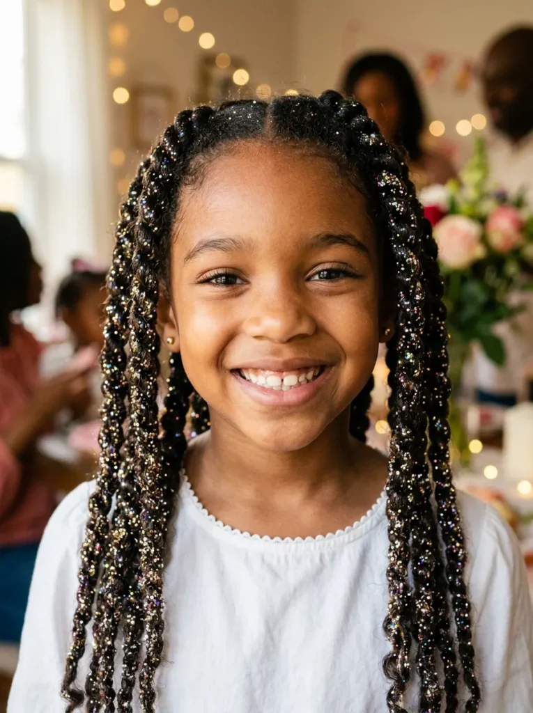 Glitter Twist Braids