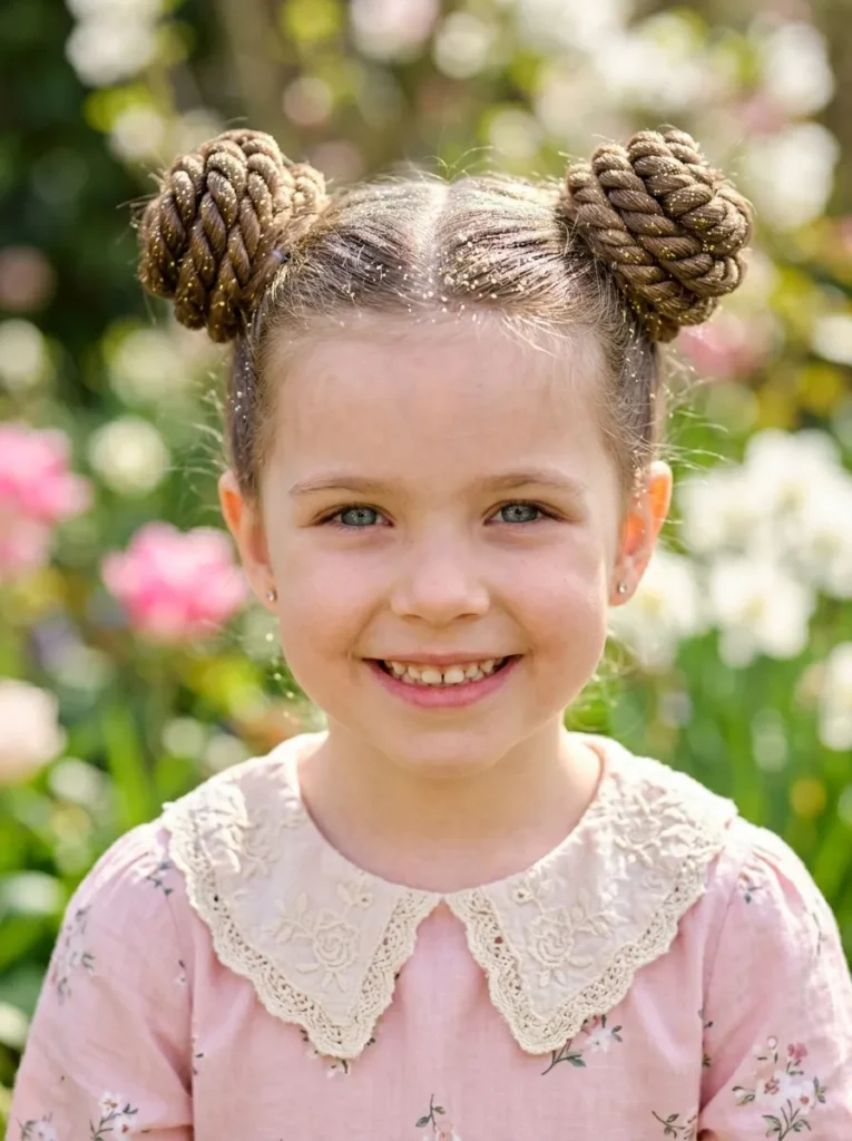 Glitter Twist Buns