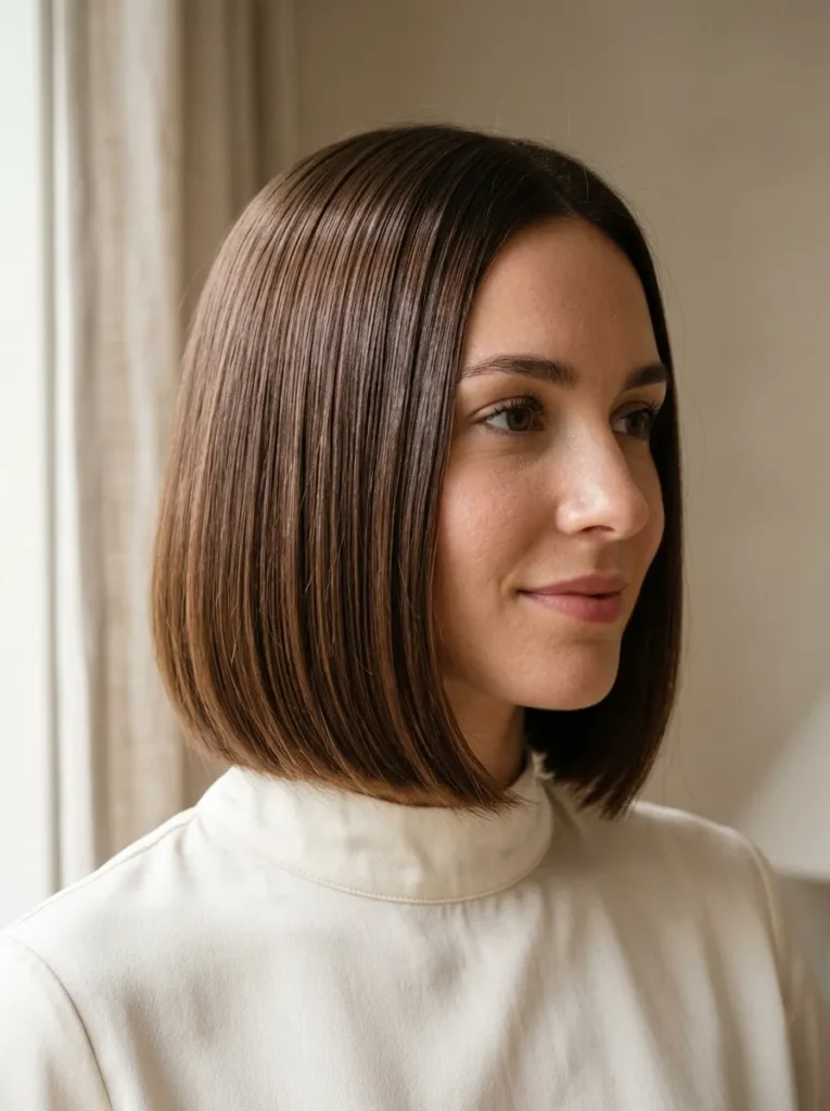 Glossy Chocolate Bob