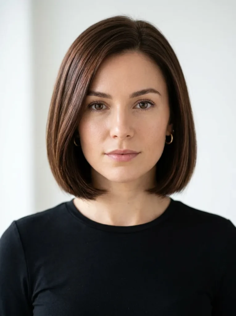 Glossy Chocolate Bob