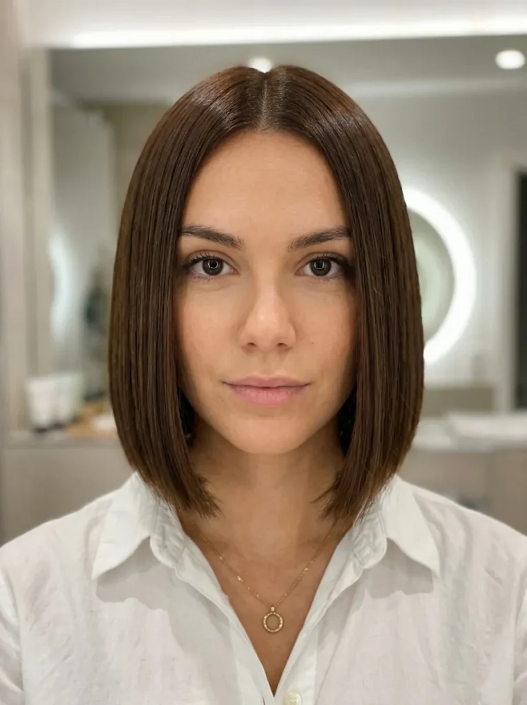 Glossy Chocolate Bob