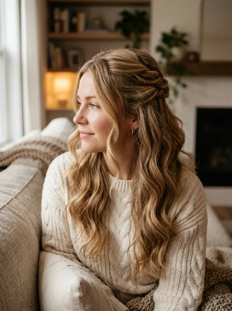Half Up Blonde Twist